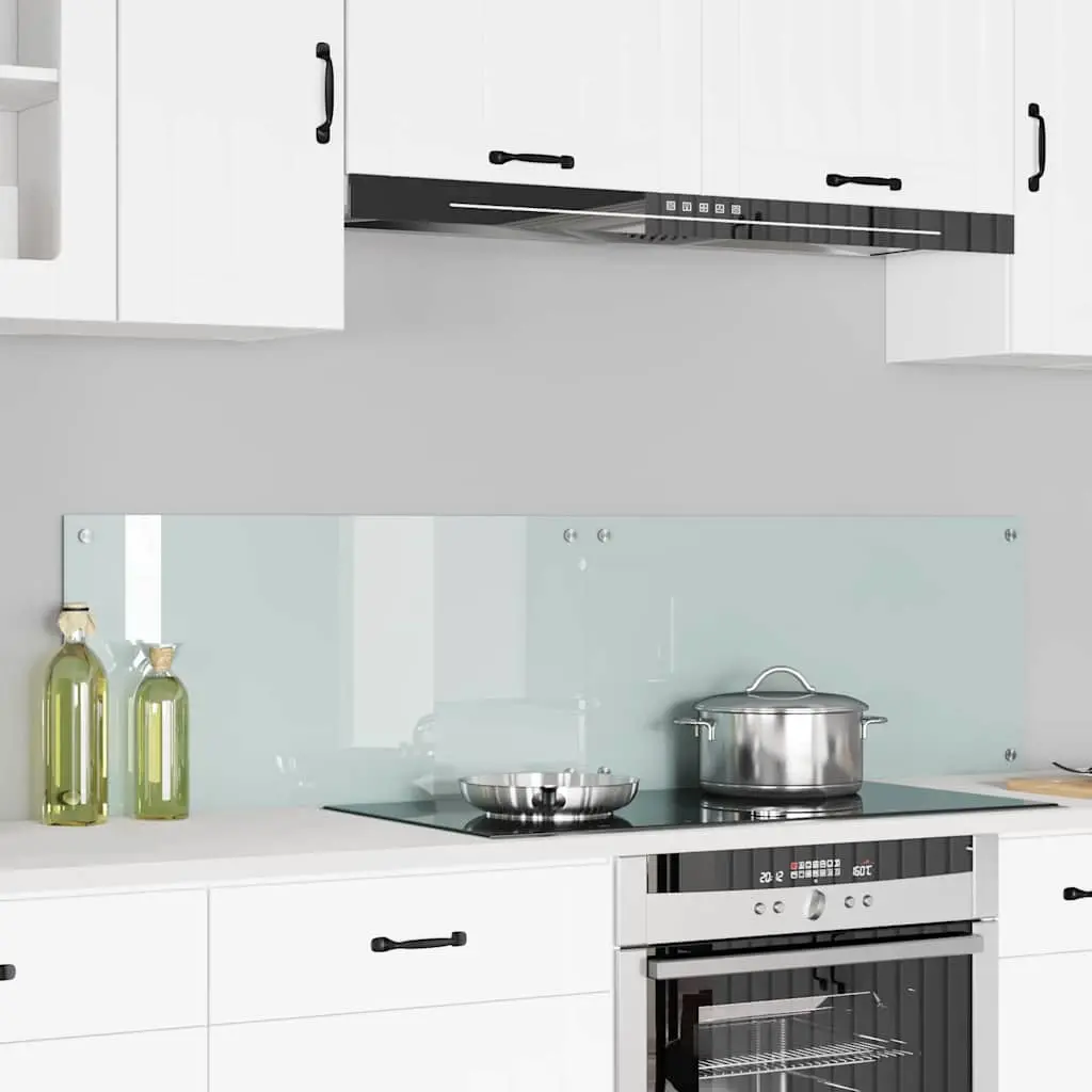 Vidaxl Keuken Achterwand 2 Pcs Wit 80 X 40 Cm Gehard Glas 1