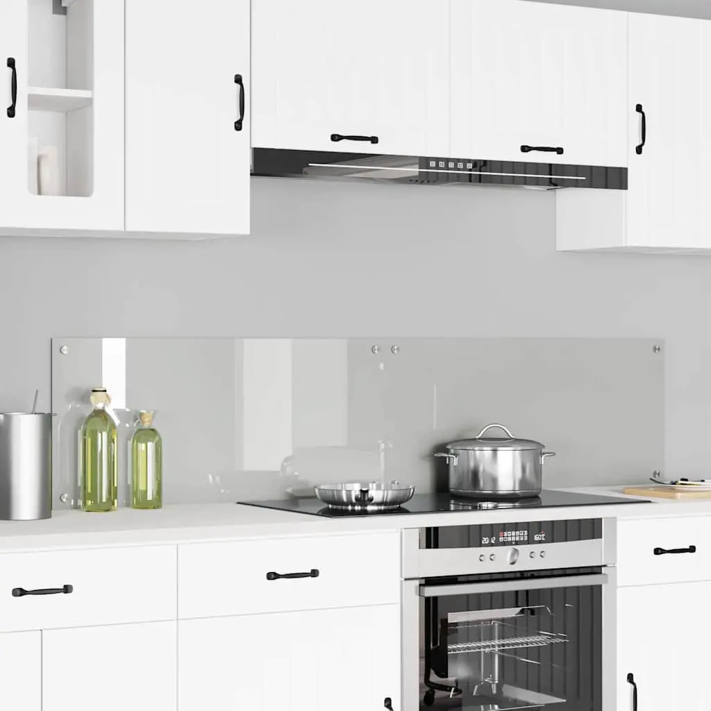 Vidaxl Keuken Achterwand 2 Pcs Doorzichtig 90 X 40 Cm Gehard Glas 1