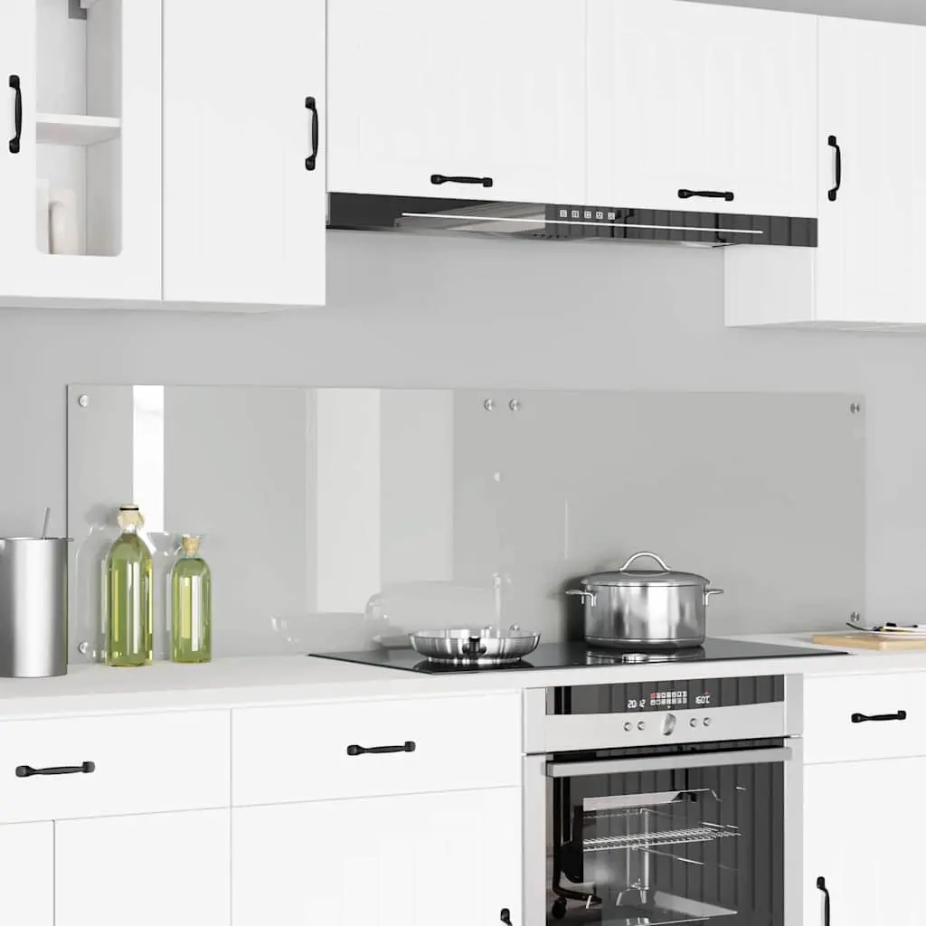 Vidaxl Keuken Achterwand 2 Pcs Doorzichtig 90 X 50 Cm Gehard Glas 1