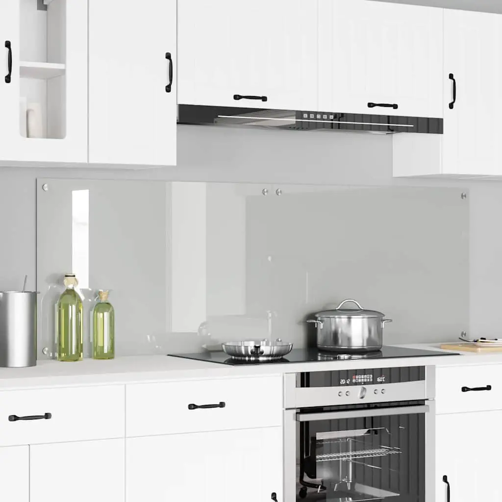 Vidaxl Keuken Achterwand 2 Pcs Doorzichtig 90 X 60 Cm Gehard Glas 1