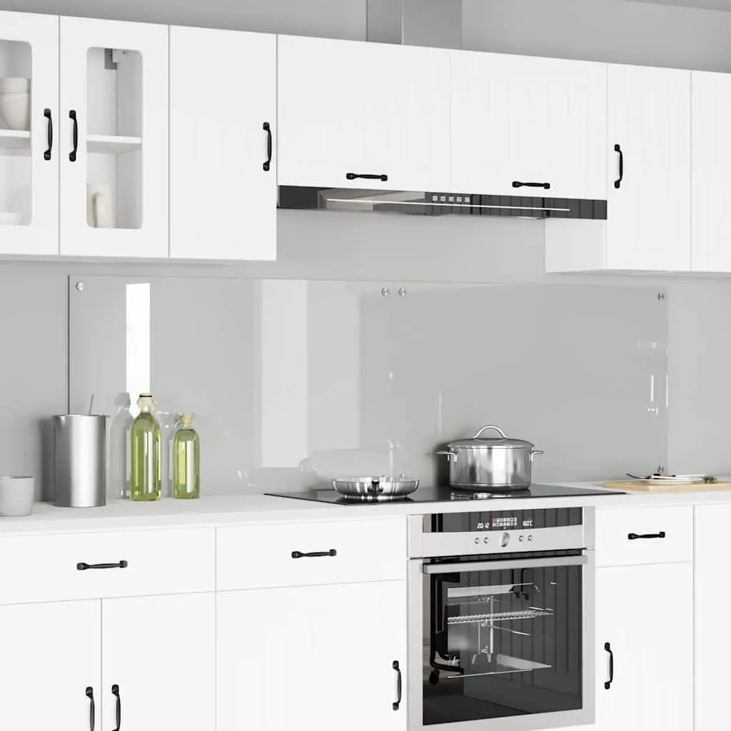 Vidaxl Keuken Achterwand 2 Pcs Doorzichtig 100 X 60 Cm Gehard Glas 1