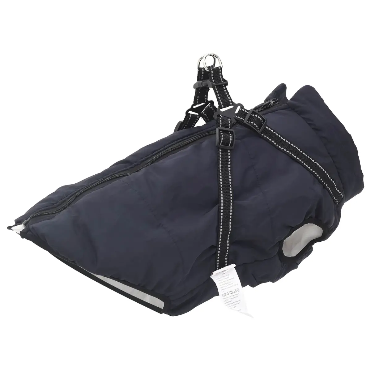 Vidaxl Hondenjas Met Harnas Marineblauw 4Xl Fleece En Polyester 1