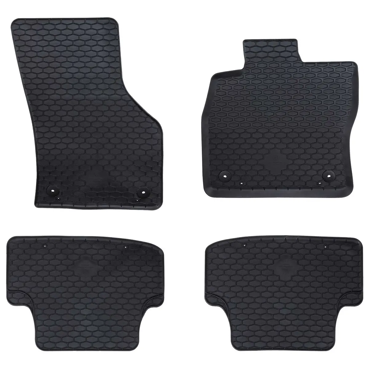 Vidaxl Autobodemmat 4 Pcs Zwart Geschikt Voor Audi A3 2012-2020 Rubber 1