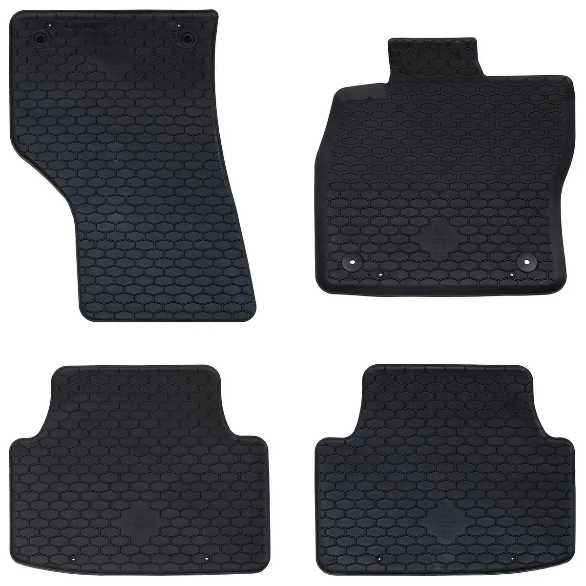 Vidaxl Autobodemmat 4 Pcs Zwart Zit Leon Tpe 1