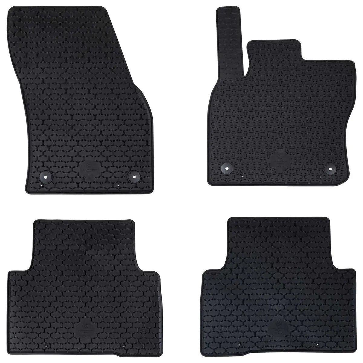 Vidaxl Autobodemmat 4 Pcs Zwart Vw Tiguan , Voor Touran Tpe 1