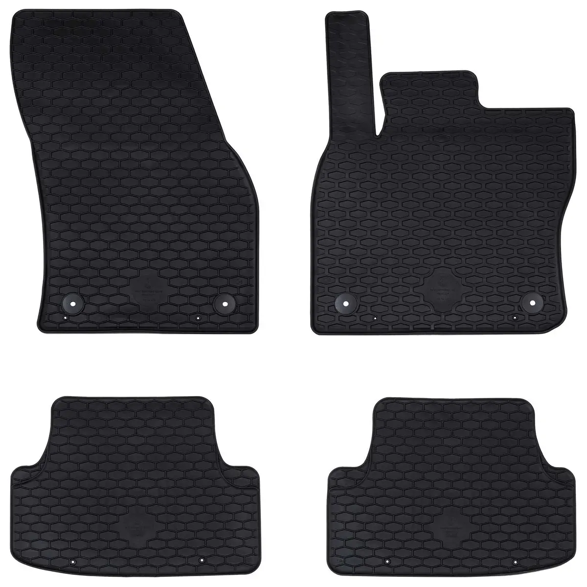 Vidaxl Autobodemmat 4 Pcs Zwart Zitting Ateca , Škoda Karoq Tpe 1
