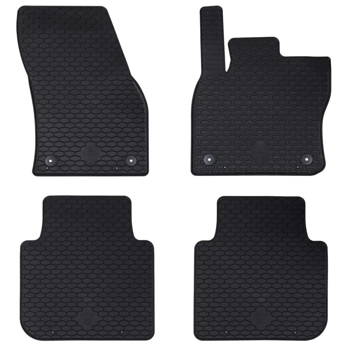 Vidaxl Autobodemmat 4 Pcs Zwart Tpe 1