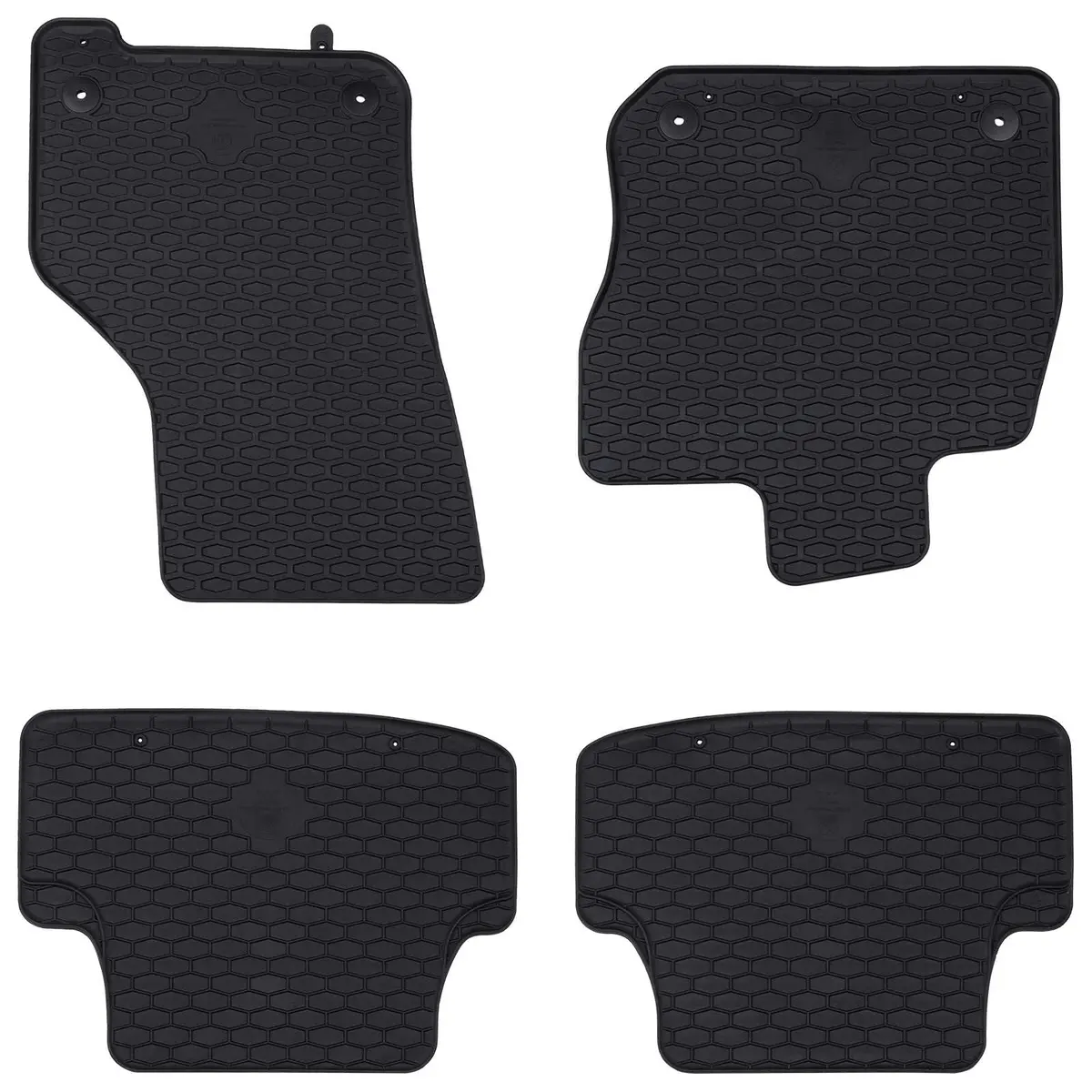 Vidaxl Autobodemmat 4 Pcs Zwart Vw Golf Viii Mhev Rubber 1