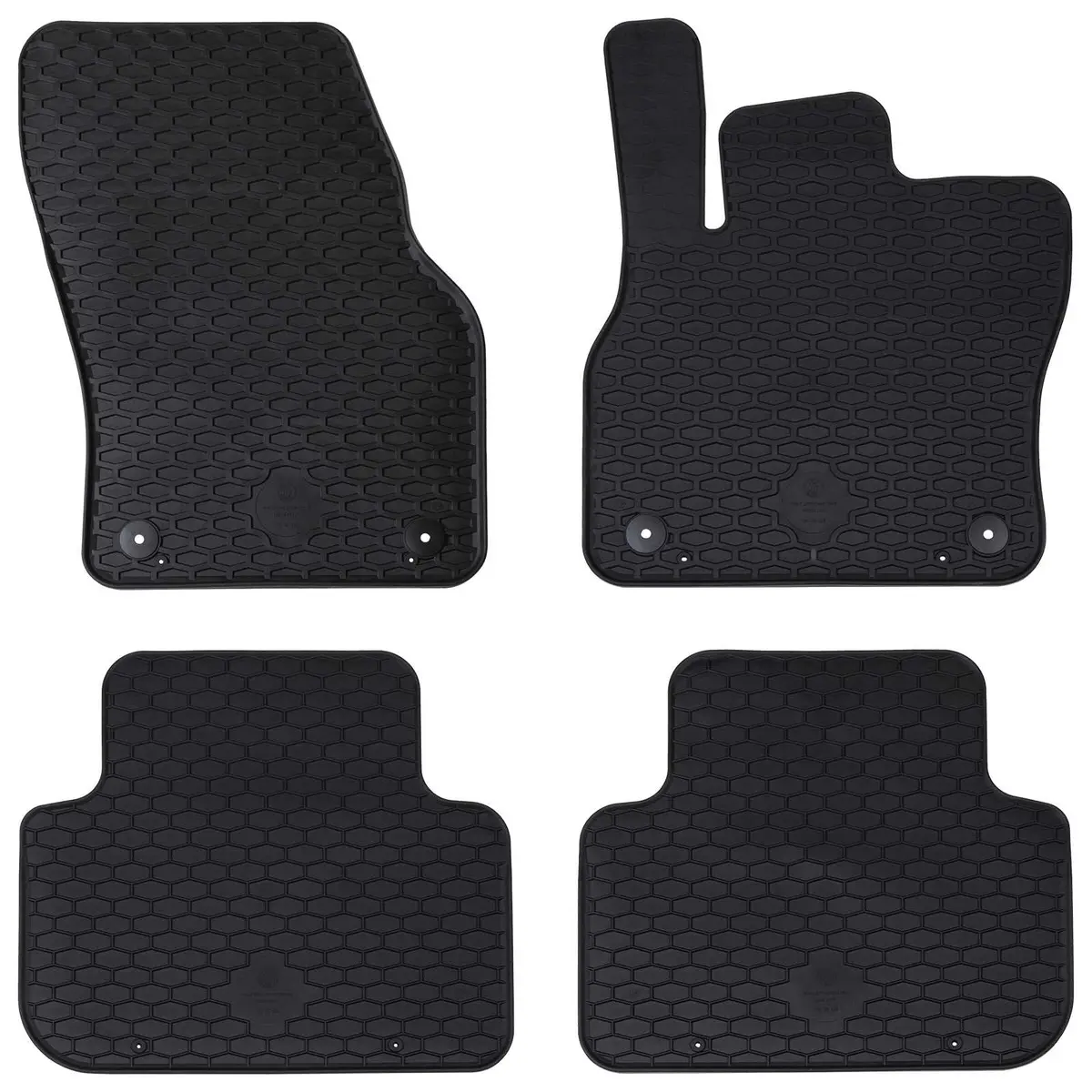 Vidaxl Autobodemmat 4 Pcs Zwart Geschikt Voor Audi Q3 Rubber 1