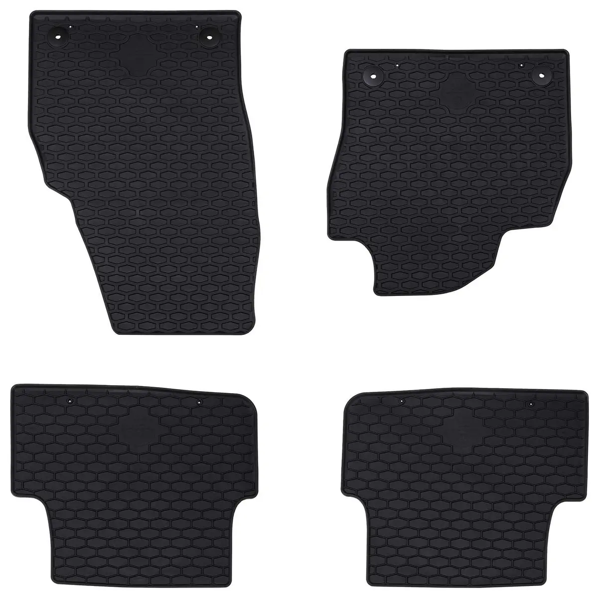 Vidaxl Autobodemmat 4 Pcs Zwart Vw Polo , Taigo Rubber 1