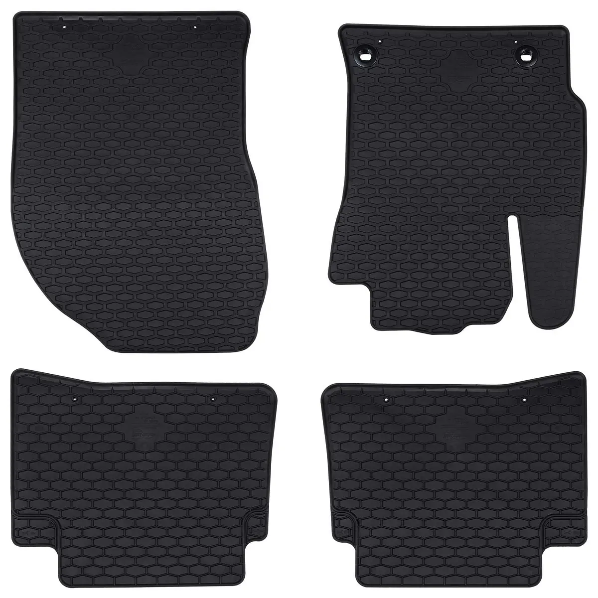 Vidaxl Autobodemmat 4 Pcs Zwart Rubber 1