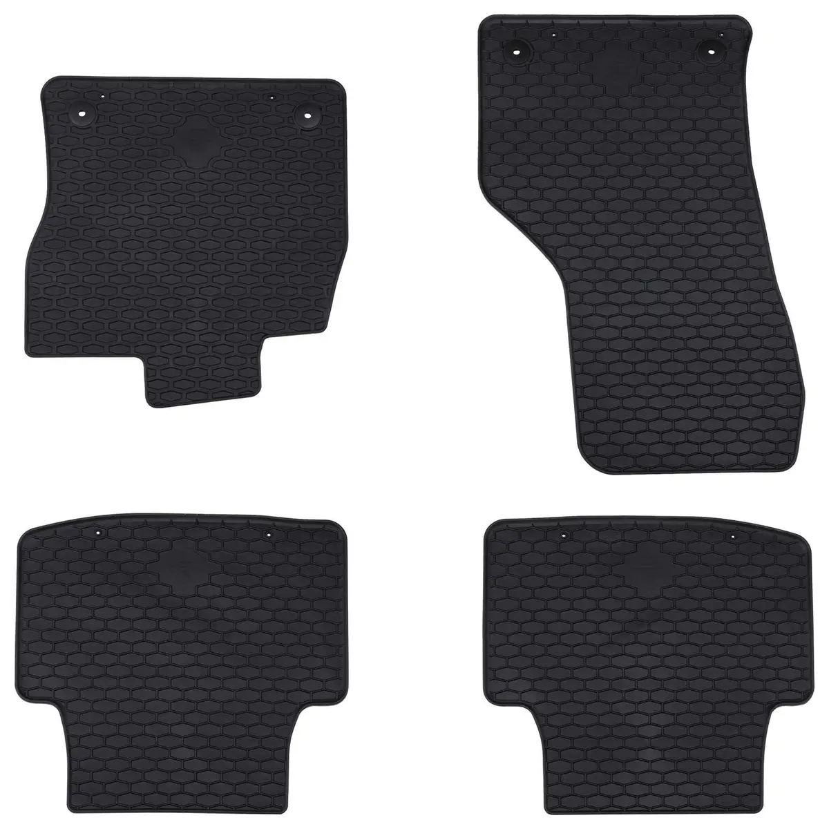 Vidaxl Autobodemmat 4 Pcs Zwart Vw Voor Passat B8 Rubber 1