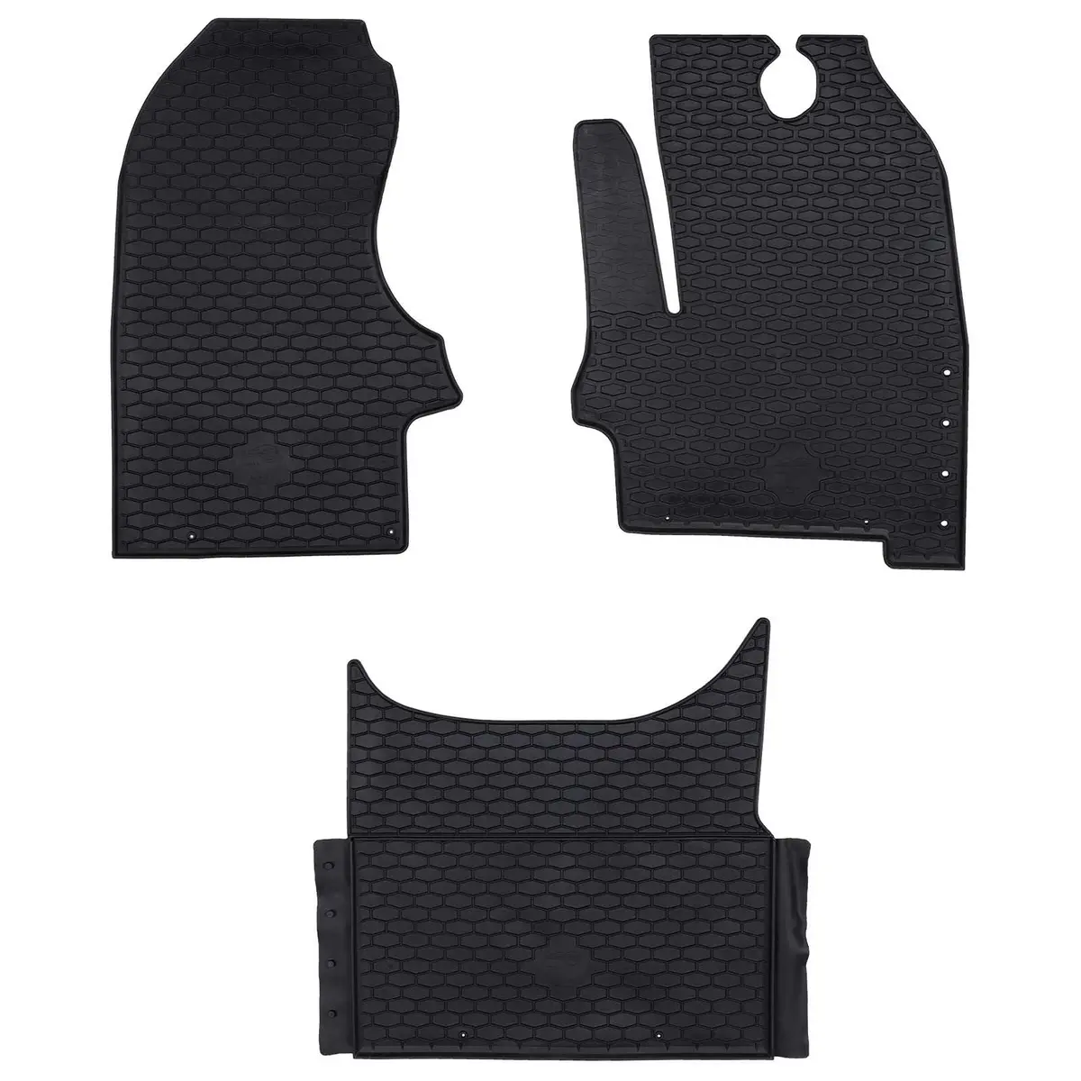 Vidaxl Autobodemmat 3 Pcs Zwart Iveco Daily Rubber 1