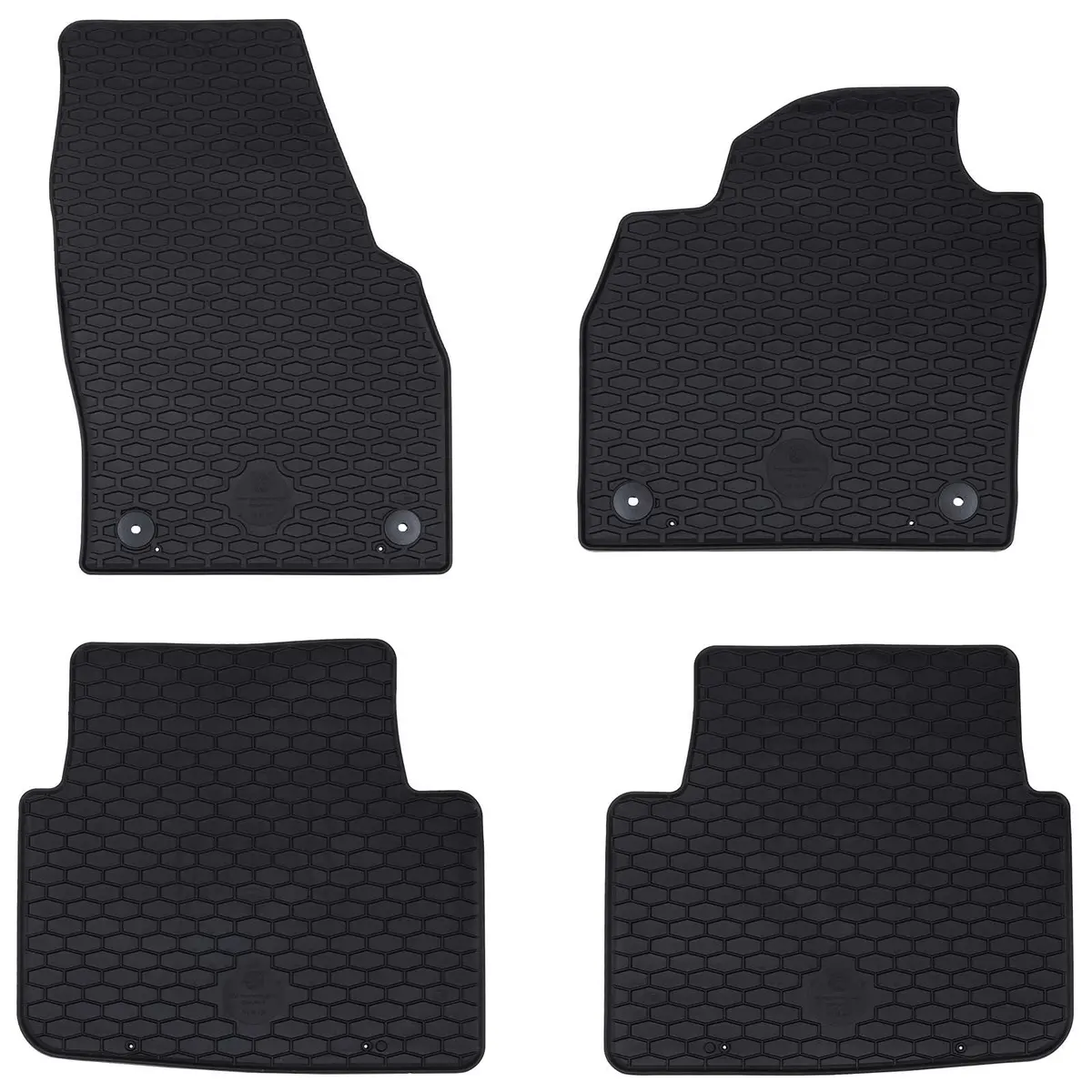 Vidaxl Autobodemmat 4 Pcs Zwart Kamiq , Scala Rubber 1