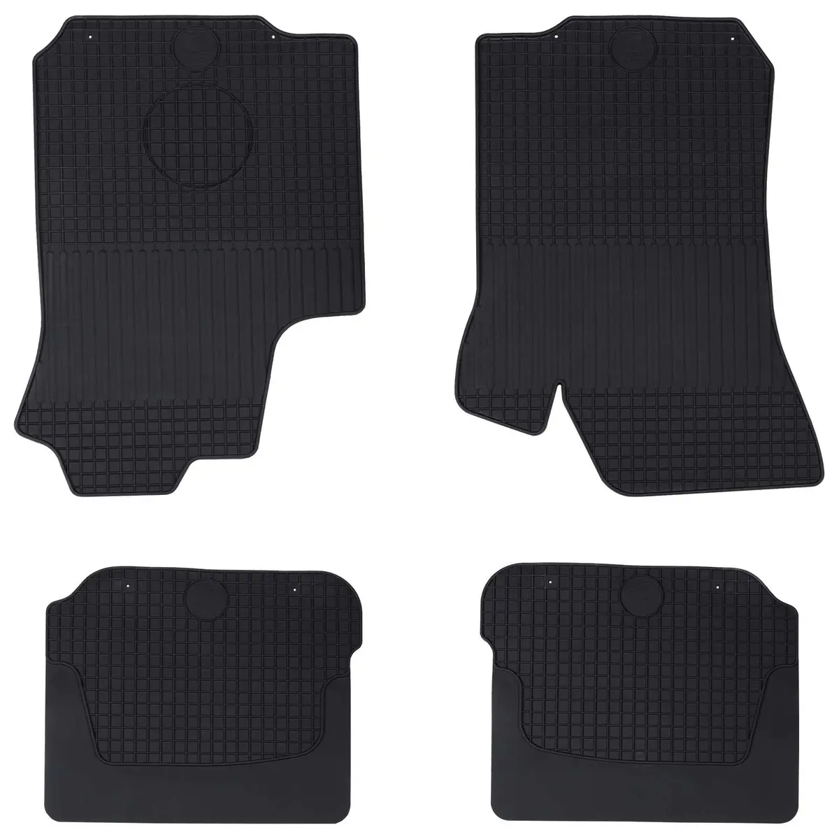 Vidaxl Autobodemmat 4 Pcs Zwart Škoda Octavia I 97-04 Rubber 1