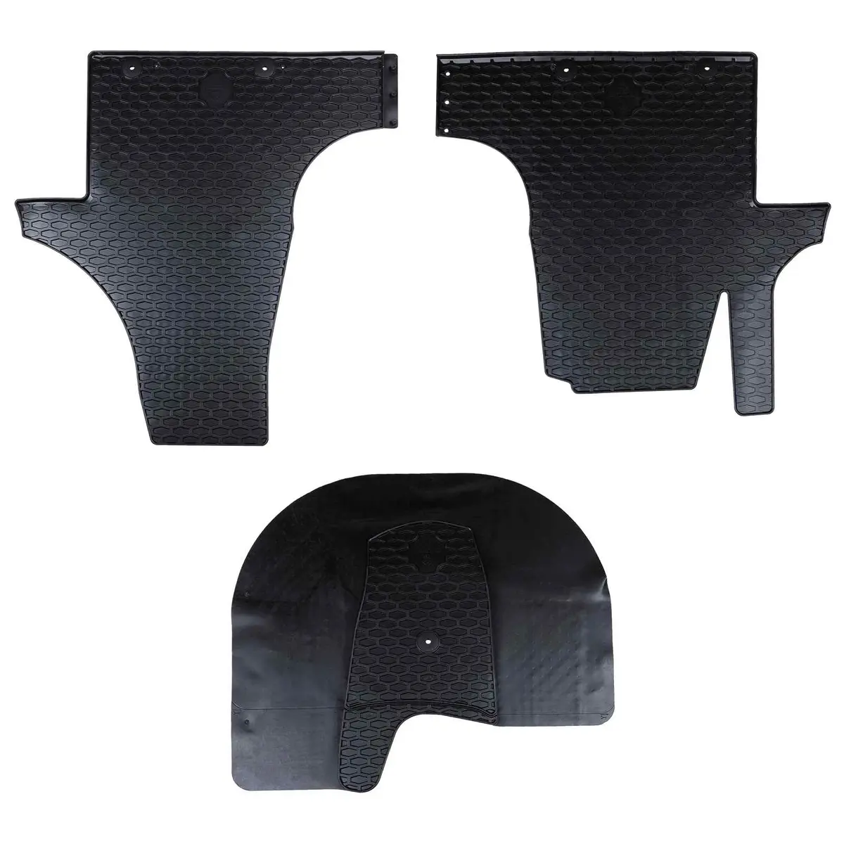Vidaxl Autobodemmat 3 Pcs Zwart Vw T5 , T6 , Voor Multivan Rubber 1