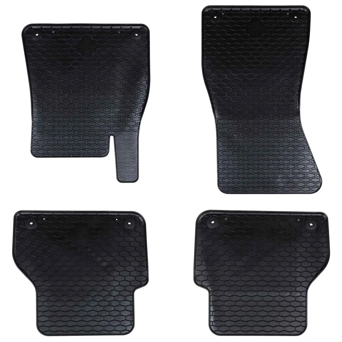 Vidaxl Autobodemmat 4 Pcs Zwart Geschikt Voor Audi A6 A7 4D Achter 1