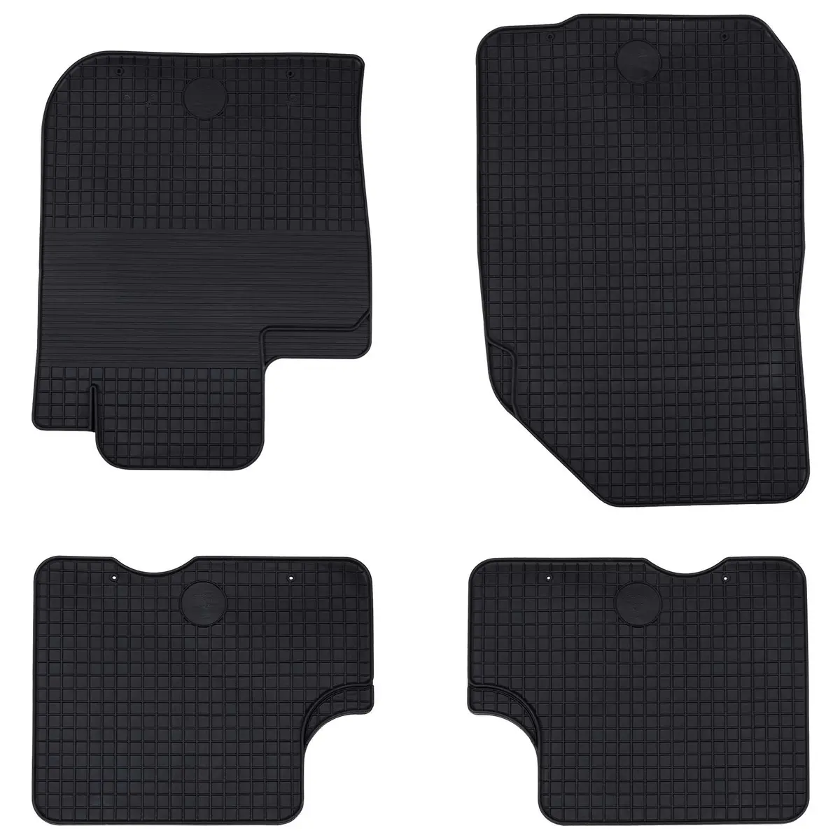 Vidaxl Autobodemmat 4 Pcs Zwart Tpe 1