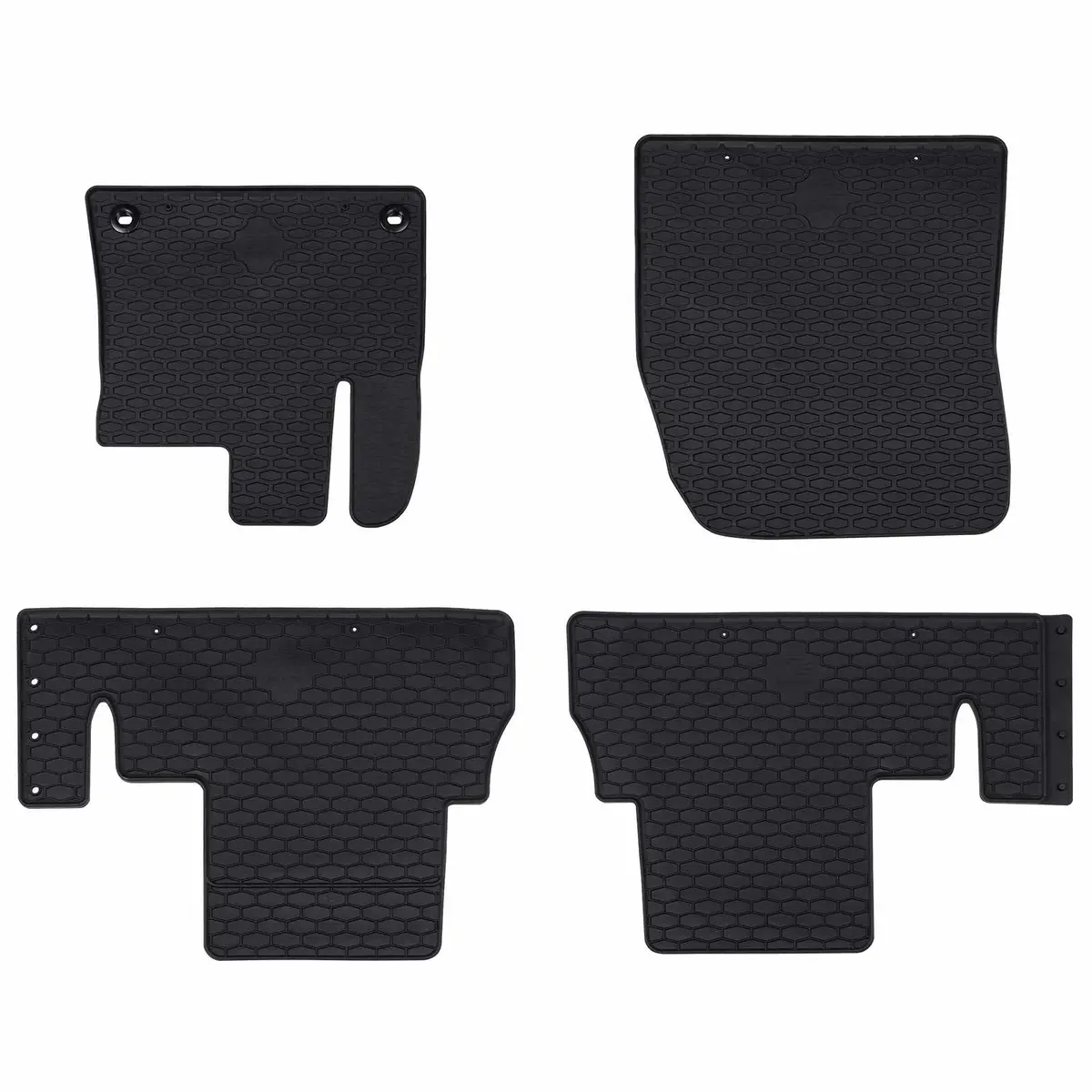 Vidaxl Autobodemmat 4 Pcs Zwart Tpe 1