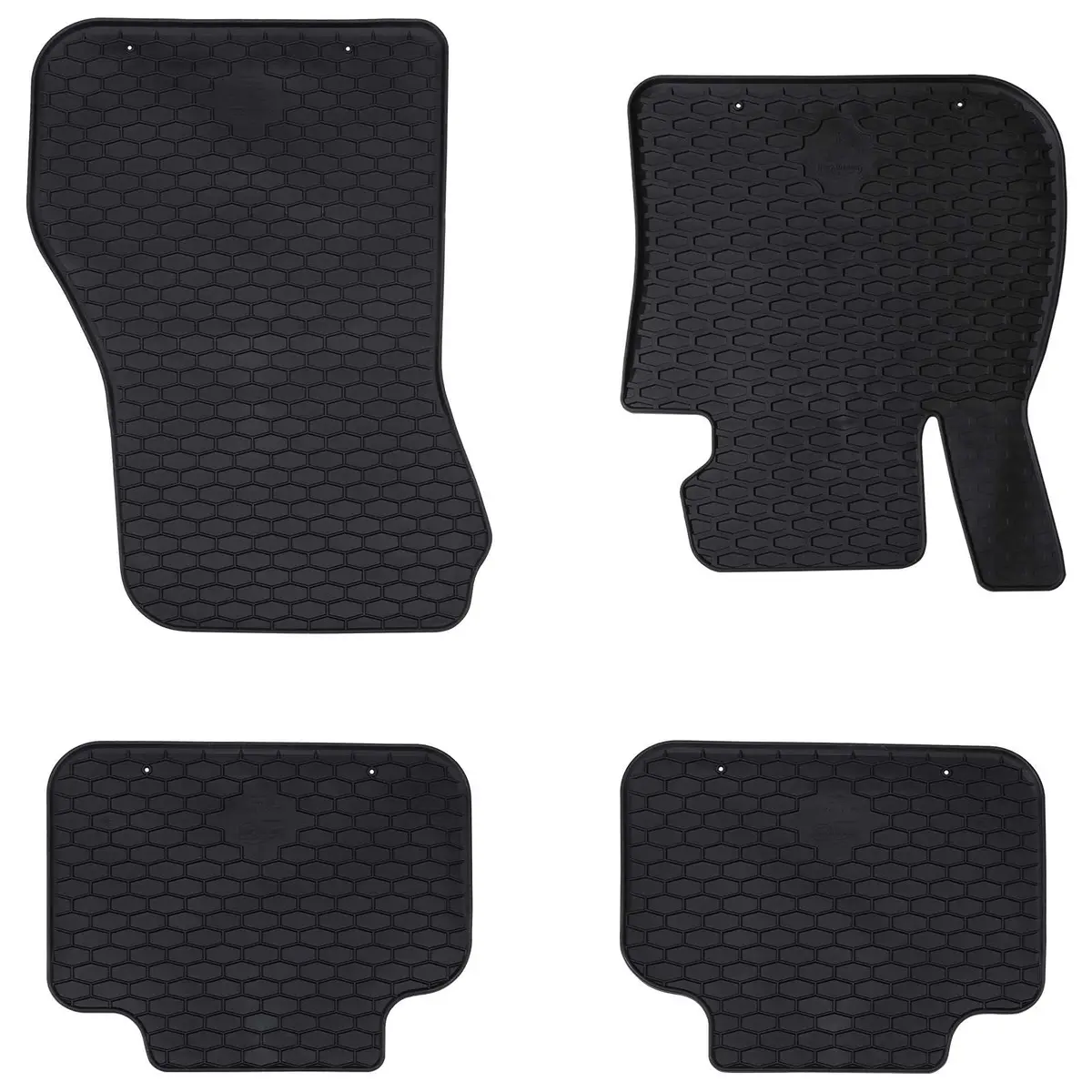 Vidaxl Autobodemmat 4 Pcs Zwart Tpe 1