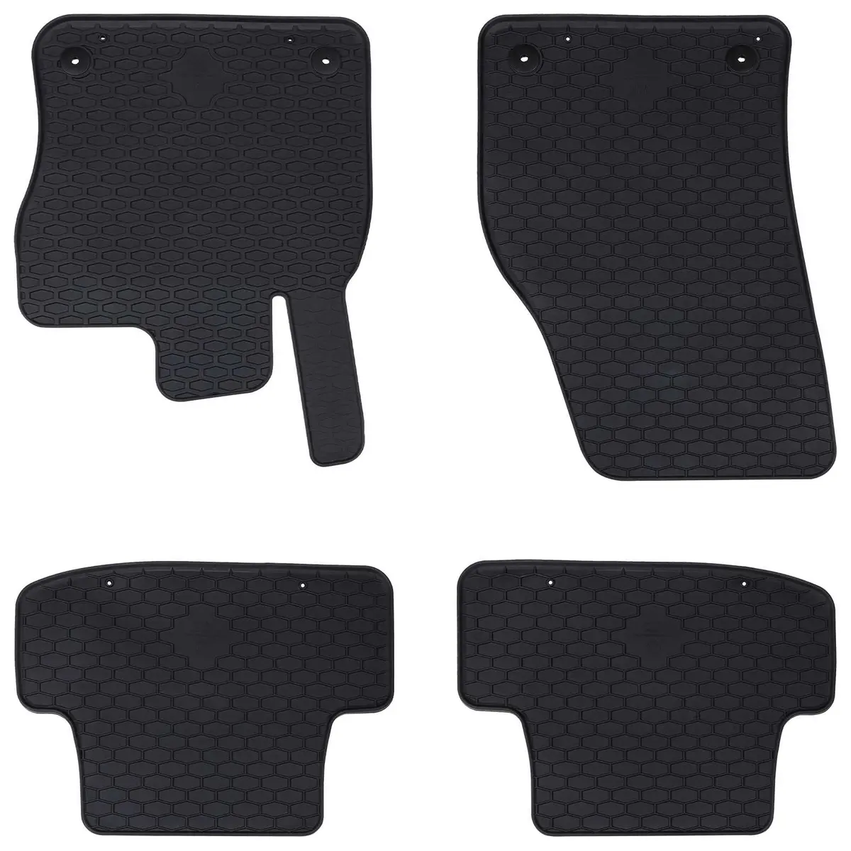 Vidaxl Autobodemmat 4 Pcs Zwart Geschikt Voor Audi Q2 Rubber 1