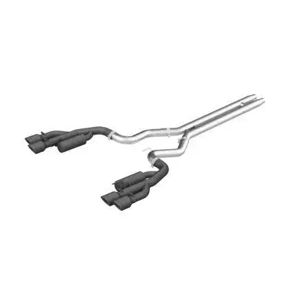 Mbrp 18-19 Ford Mustang Gt 5.0 3In Cat Back Quad Tip Race Version - Black 1