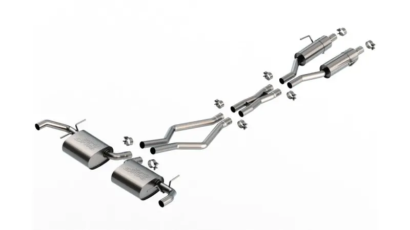 Borla 22-24 Jeep Grand Cherokee Overland Summit V6 2Wd & 4Wd S-Type Cat-Back Exhaust 1