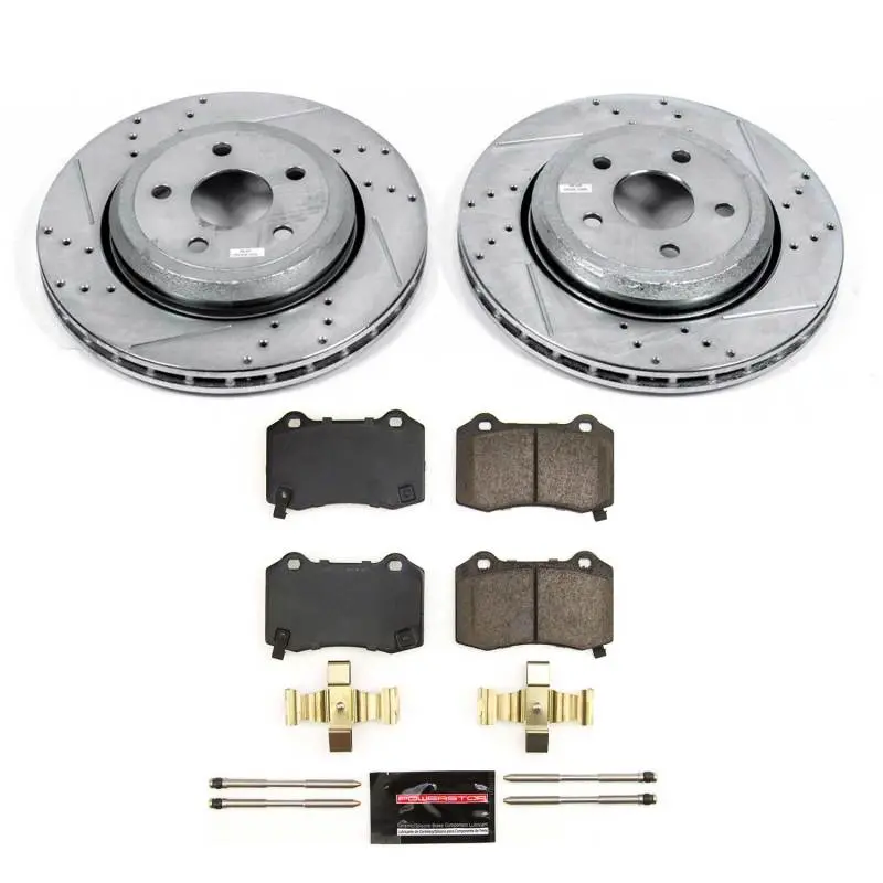 Power Stop 18-21 Jeep Grand Cherokee Rear Z23 Evolution Brake Kit 1