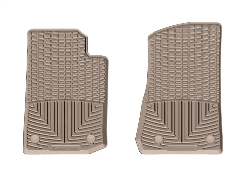 Weathertech 2020+ Jeep Gladiator Front Rubber Mats - Tan 1
