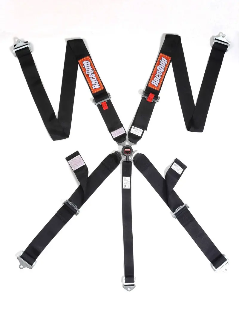 Racequip Black Sfi Camlock 5Pt Pu Lap Seat Belt 1