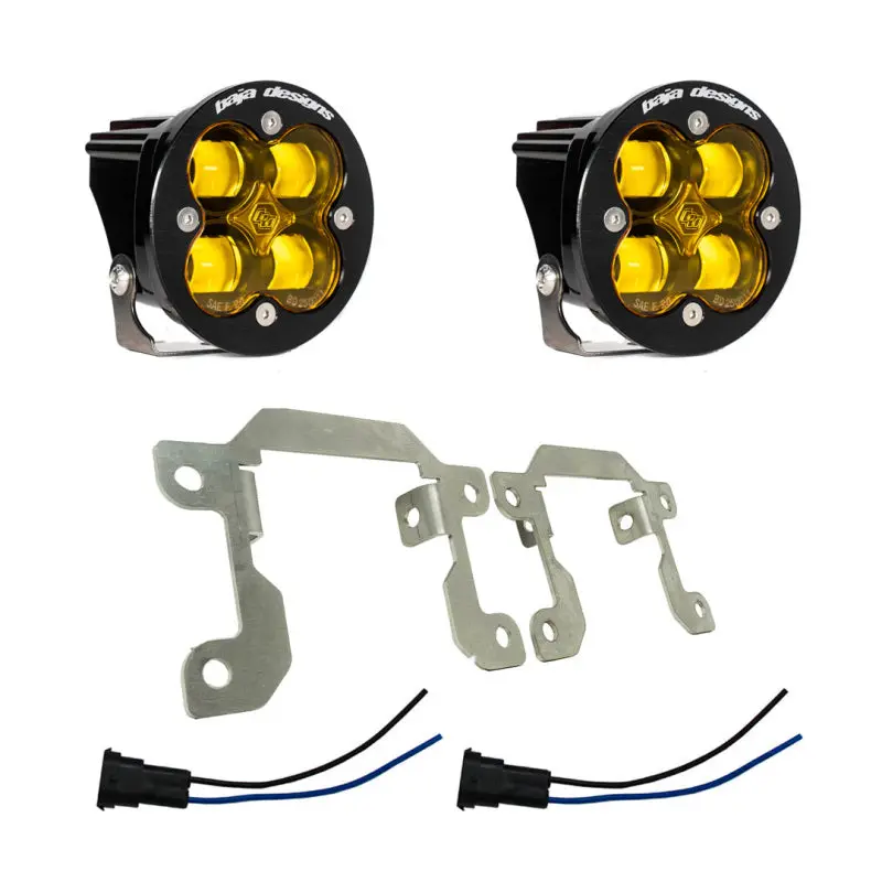 Baja Designs Ford/Subaru Sae Squadron Fog Light Pocket Kit - Amber 1