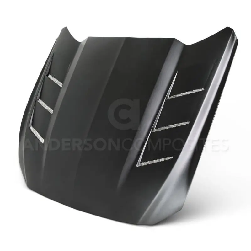 Anderson Composites 15-16 Ford Mustang (Excl. Gt350/Gt350r) Fiberglass Heat Extractor Hood 1