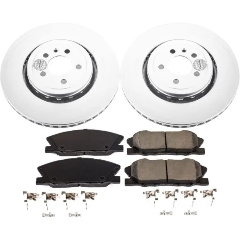 Power Stop 14-22 Dodge Charger Front Z17 Coated Brake Kit 1