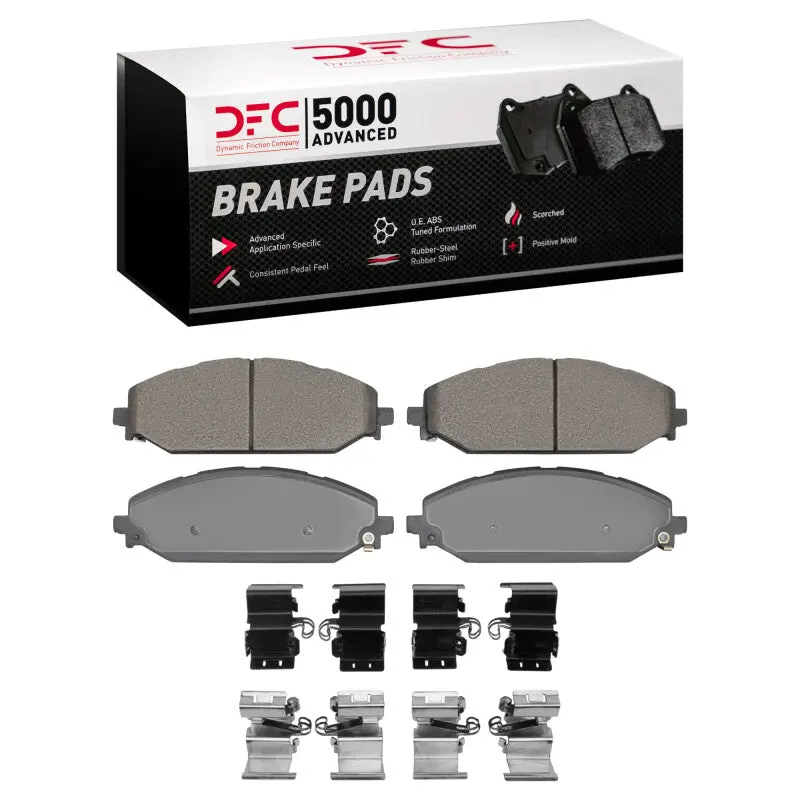 Dfc 19-25 Ram 1500 Front 5000 Advanced Ceramic Brake Pads And Hardware Kit 1