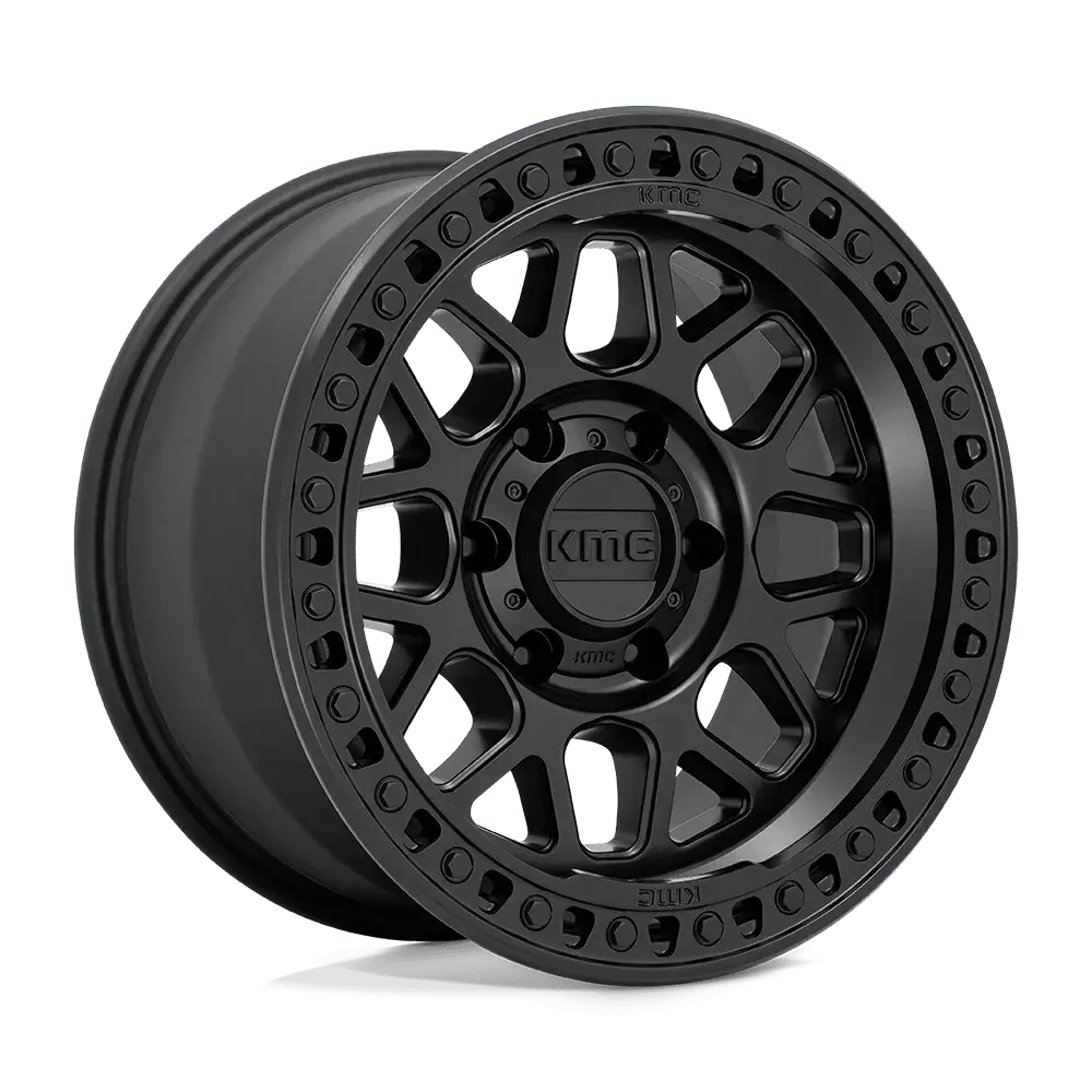 Kmc Wheels Grs Satin Black Wheel 1