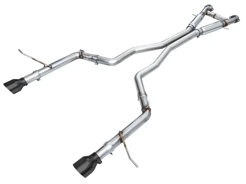 Awe Tuning 18-23 Dodge Durango Srt & Hellcat Track Edition Exhaust - Diamond Black Tips 1