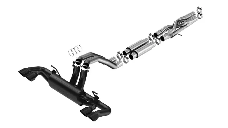 Borla 21-22 Jeep Wrangler Rubicon 392 6.4L V8 At 4Wd 4Dr Atak Cat-Back Exhaust - Coated Black 1