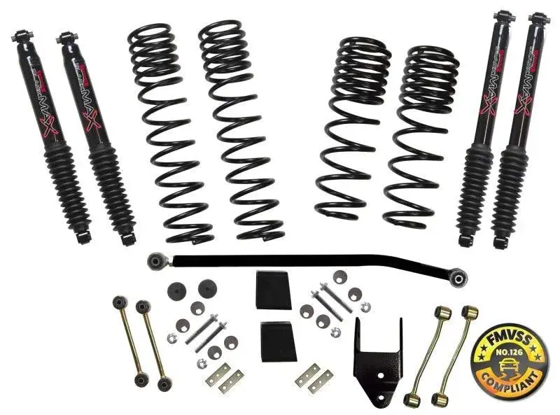 Skyjacker Long Travel 2 Stage 3.5In-4In Coil System(Black) Jeep Wrangler Jl 4 Door 4Wd (Non-Rubicon) 1