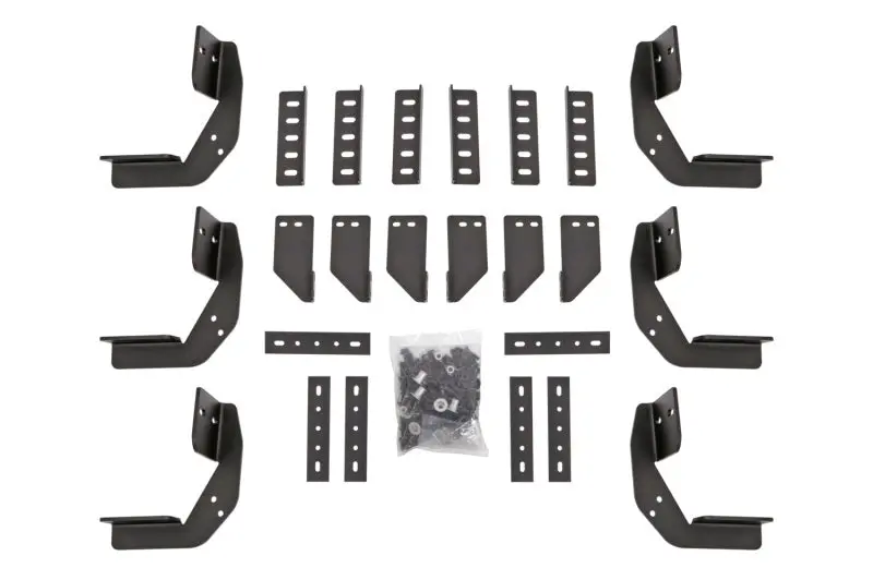 Deezee 13-23 Dodge Ram Running Board Rough Step Bracket Kit 1