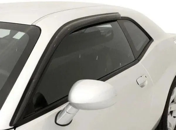 Avs 08-23 Dodge Challenger Ventvisor Outside Mount Window Deflectors 2Pc - Smoke 2
