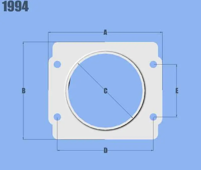 Vibrant Maf Sensor Adapter Plate For Subaru Applications Use W/ 3In Inlet I.D. Filters Only 2