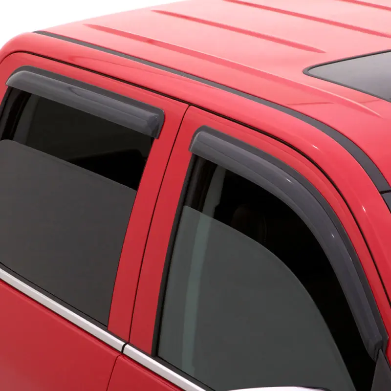 Avs 2018 Jeep Wrangler Unlimited (4-Door) Ventvisor Outside Mount Window Deflectors 4Pc - Smoke 1