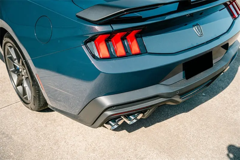 Corsa 24+ Ford Mustang Dark Horse 5.0L 3In Dual Rear Exit Axle-Back W/Twin 4.5In Polish Slash Tips 2