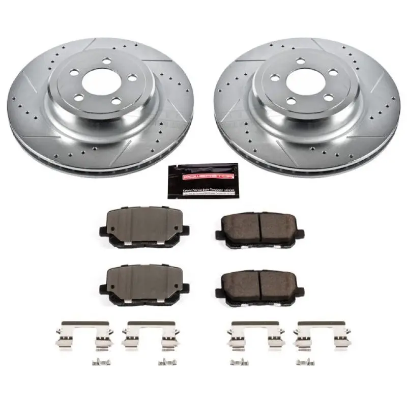 Power Stop 14-19 Dodge Charger Rear Z23 Evolution Sport Brake Kit 1