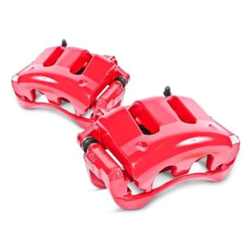 Power Stop 18-22 Jeep Wrangler Front Red Caliper W/Bracket - Pair 1
