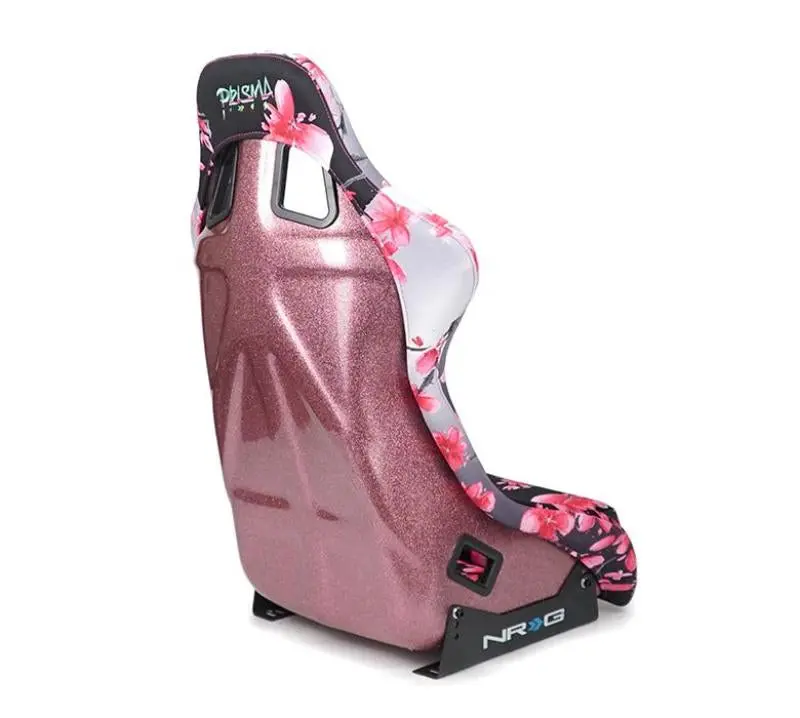 Nrg Frp Bucket Seat Prisma Japanese Cherry Blossom Edition W/ Pink Pearlized Back - Medium 2