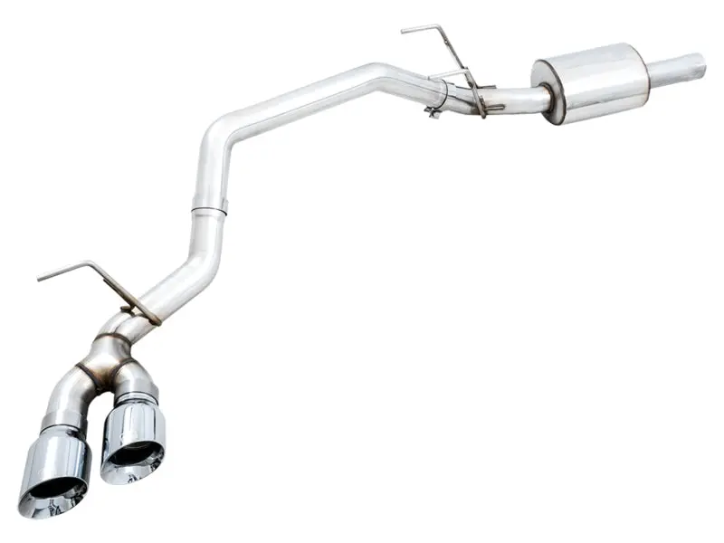 Awe Tuning 09-18 Ram 1500 5.7L (W/O Cutouts) 0Fg Single Side Exit Cat-Back Exhaust - Chrome Tips 1