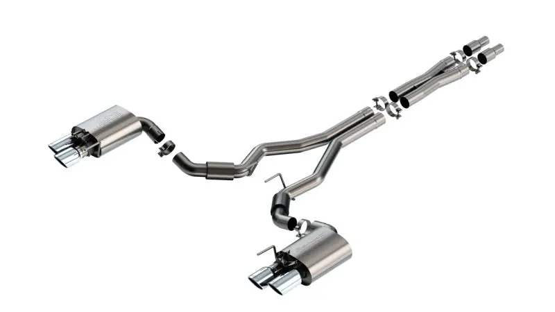 Borla 2024 Ford Mustang Gt 5.0L V8 W/ Active Exhaust S-Type Cat-Back Exhaust System 1