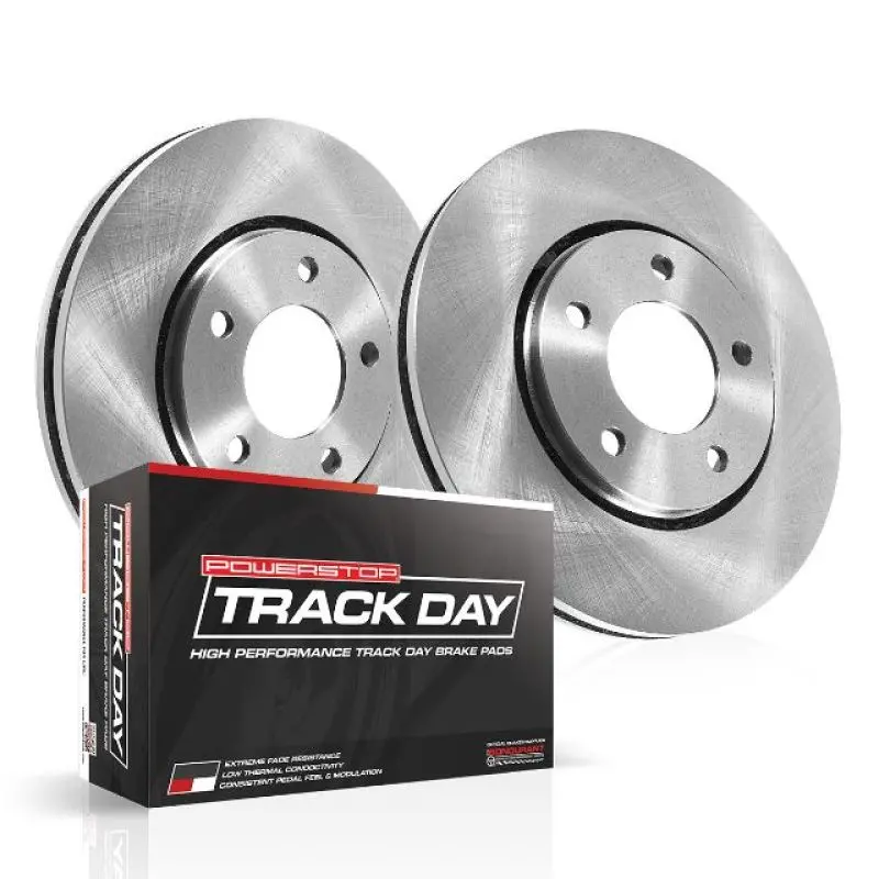 Power Stop 15-22 Ford Mustang Front Track Day Brake Kit 1