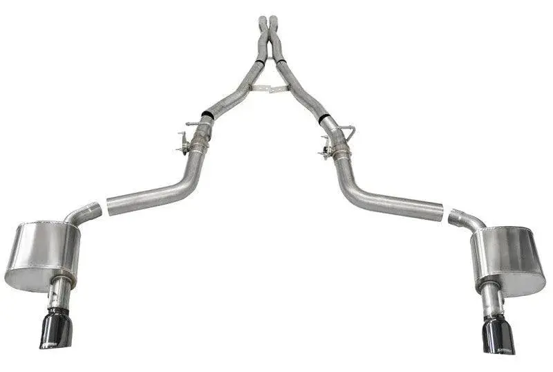 Corsa Xtreme 2.75" Valved Cat-Back - Black Tips 4.5" 2015-2023 Dodge Charger 6.4L 6.2L 2
